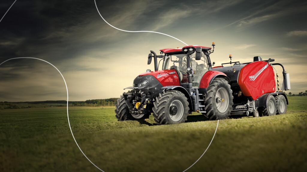 Case IH Puma -traktori pellolla.